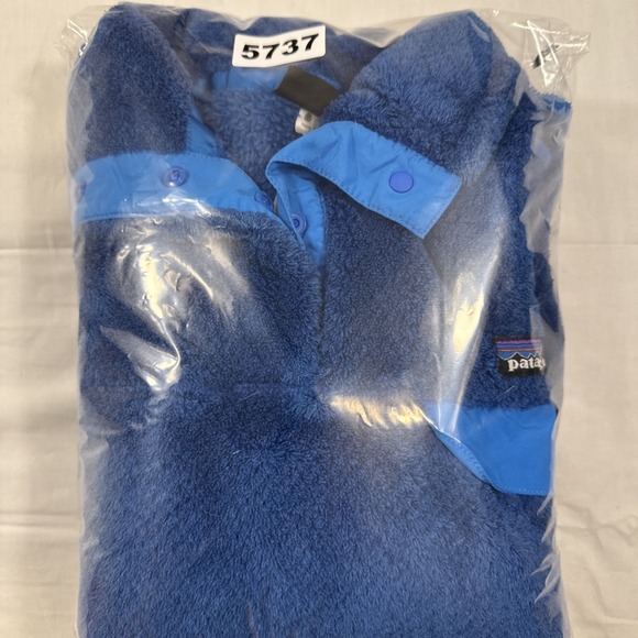 SWEATER JACKET Patagonia Women MEDIUM Snap T Pullover Furry Fleece - Picture 8 of 8